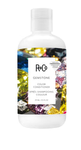 R+Co Gemstone Color Conditioner bottle highlighting color protection for vibrant shade
