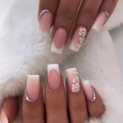 RTKHFZE 24pcs nails pack for easy at home manicure
