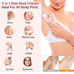 RtLvio Bikini Trimmer silky glow finish delivers gentle, snag-free shaves.