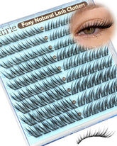 Ruairie fox eye lash clusters natural 10-14mm blend with real lashes for daytime wear.