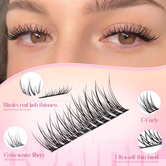 Ruairie lash clusters soft C-curly material provides natural look