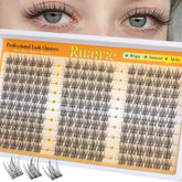 Ruairie natural lash clusters close-up 11-13mm length for subtle enhancement