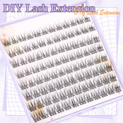 Ruairie reusable CD-curly lash clusters for long-lasting at-home styles.