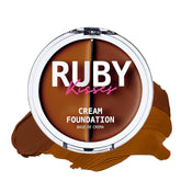 Ruby Kisses 3D Face Creator: bote crema, acabado natural y duradero para rostro.