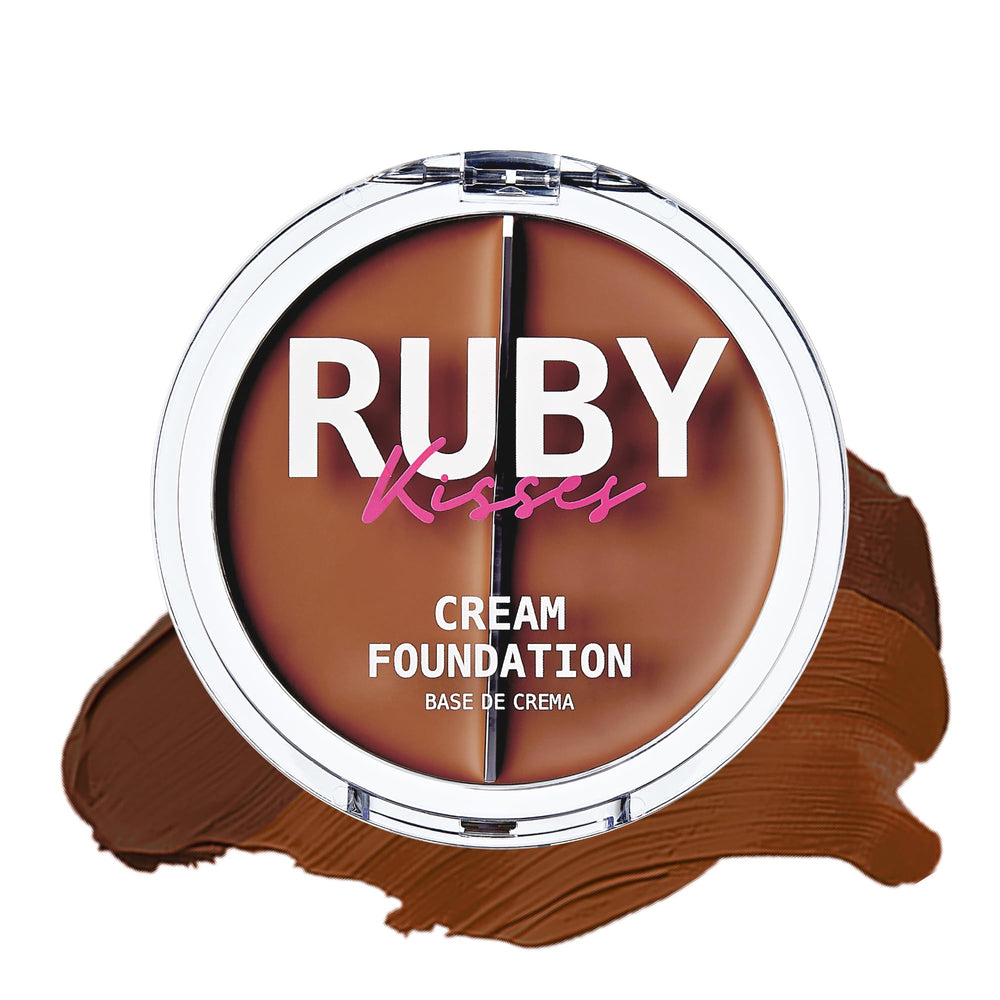 Ruby Kisses 3D Face Creator fundación crema, 12h de cobertura duradera para piel impecable