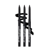 Ruby Kisses Auto Lip Liner Pencil Black 3 Pack with a precise tip for clean definition.
