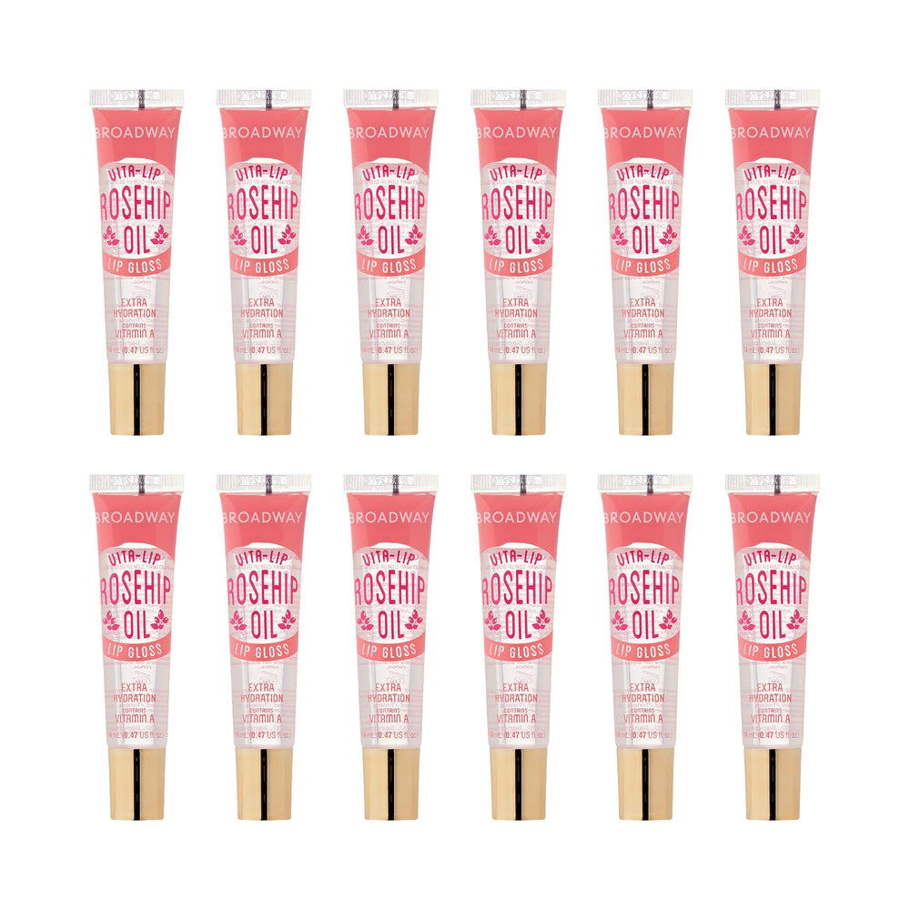 Aplicación suave de Ruby Kisses Broadway Vita-Lip para brillo claro y nutritivo