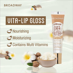 Ruby Kisses Broadway Vita-Lip Gloss on lips delivers high shine without stickiness