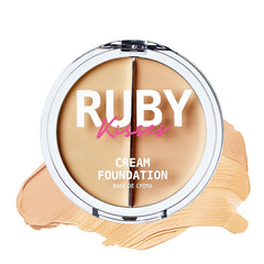 Ruby Kisses Crema Fundacion 3D: textura cremosa para cobertura suave.