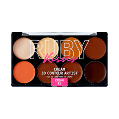 Ruby Kisses Flawless Finish: paleta contorno para definir pómelos con acabado natural.