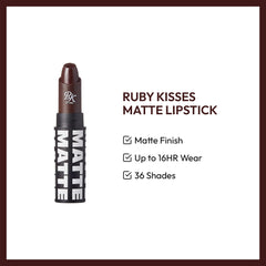 Ruby Kisses Ultra Matte Dark Plum Scene lips close-up with smooth application.