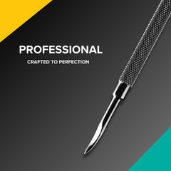 Rui Smiths Pro Cuticle Pusher pencil end helps push back and tidy nails