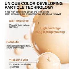 Textura hidratante de Rulinal 4 en 1 para acabado suave y luminoso.