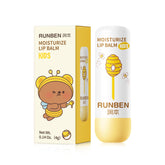 RUNBEN bálsamo labial infantil con textura cremosa para labios suaves e hidratados.
