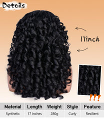RunM wig accessories include earrings and tattoo stickers