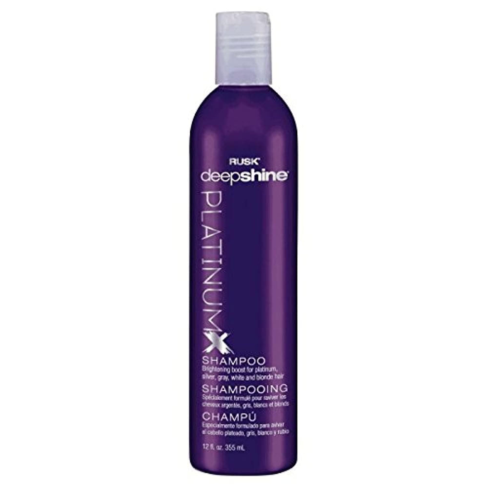 RUSK PlatinumX champú muestra limpieza suave para cabello platinado