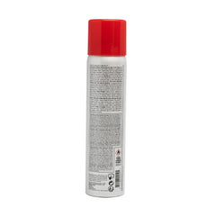 RUSK W8LESS Plus hairspray mist application demonstrates versatile styling during blow-drying.