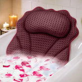 RUVINCE bath pillow with ergonomic headrest for neck support
