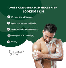 RX Body Care Tea Tree Oil Bar for the body supports refreshing daily care