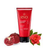 Ryo Damage Care: mascarilla reparadora frente al envase para cabello dañado.