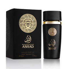 SAADAH Ashad bottle top view showcasing premium masculine design for evening wear