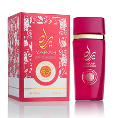 SAADAH Yarah Candilicious bottle front view with bright fruity notes for day-to-night allure