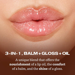 Textura brillante del elixir labial Sacheu sin sensación pegajosa