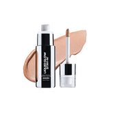 Sacheu Liquid Glow Stay-N bottle with pump delivering precise, buildable radiance.