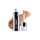 Sacheu Liquid Glow Stay-N bottle-pump delivers long-lasting luminous glow.