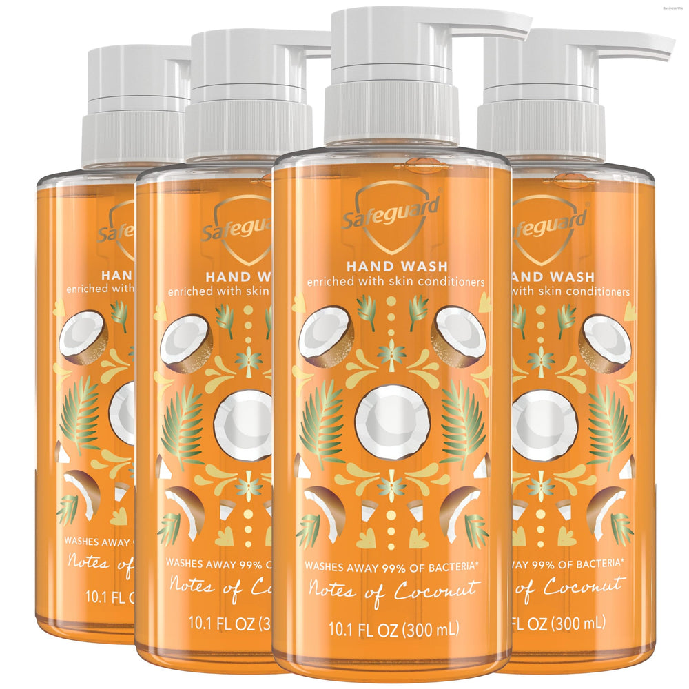 Safeguard jabón líquido para manos con bomba, dispensador práctico para uso diario.
