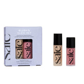 Saie Dew Blush applies with a doe-foot wand for precise, natural-looking flush.
