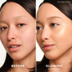 Saie Glowy Super Gel as primer under foundation for luminosity