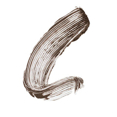 Saie Mascara 101 lengthening coat visible on lashes for natural uplift.