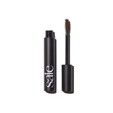 Saie Mascara 101 wand at base for precise lift and even coating.