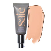 Saie Slip Tint bottle with pump for easy, on-the-go hydration and SPF protection.