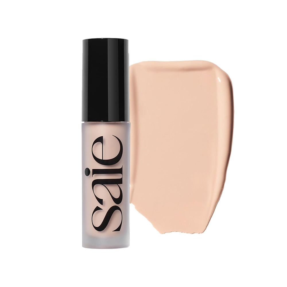 Saie Slip Tint concealer bottle is portable and hydrating for on-the-go coverage.