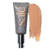 Saie Slip Tint SPF 35 bottle close-up showing sunscreen protection