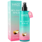 SAISZE Sea Salt Spray bottle shows clean mineral-rich formula for daily textured waves