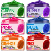 Sakose blue wax for temporary, washable hair color at home.