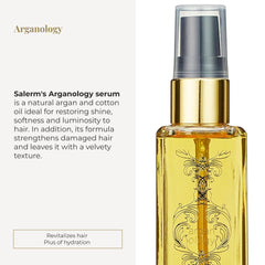 SALERM Arganology Serum: aplicación en las manos para hidratar el cabello