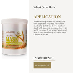Applying the mask along hair shaft for deep conditioning