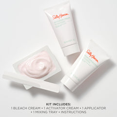 Sally Hansen Bleach Cream activator tube enabling safe hair lightening at home