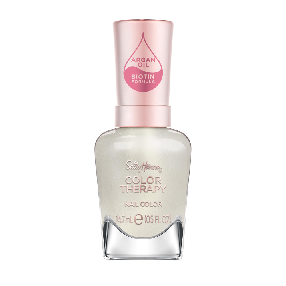 Sally Hansen Color Therapy 111 Fluer-t bottle with ivory pearl finish for a delicate manicure.