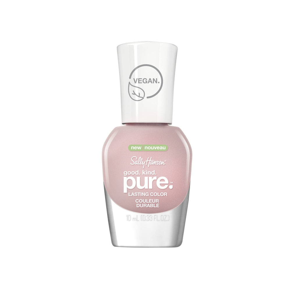 Sally Hansen Good. Kind. Pure Geode to Joy Opulent Opal bottle shows vegan color.