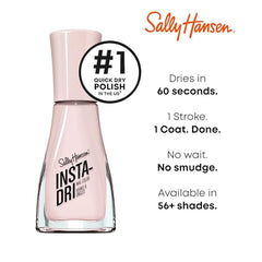 Sally Hansen Insta-Dri 60-second dry claim on packaging for fast results
