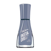 Sally Hansen Insta-Dri bottle close-up highlights fast-dry formula.
