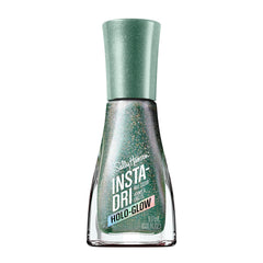Sally Hansen Insta-Dri Holo-Glow All That Shimmers bottle with holographic green shine.