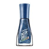 Sally Hansen Insta-Dri Holo-Glow holo-back close-up showing silver-blue holographic finish