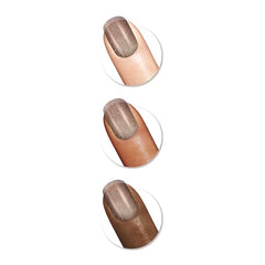 Sally Hansen Insta-Dri Holo-Glow nail swatch highlights semi-opaque holographic shimmer.
