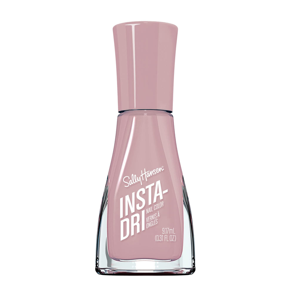 Sally Hansen Insta-Dri Hurry Plum bottle highlighting fast-dry formula.
